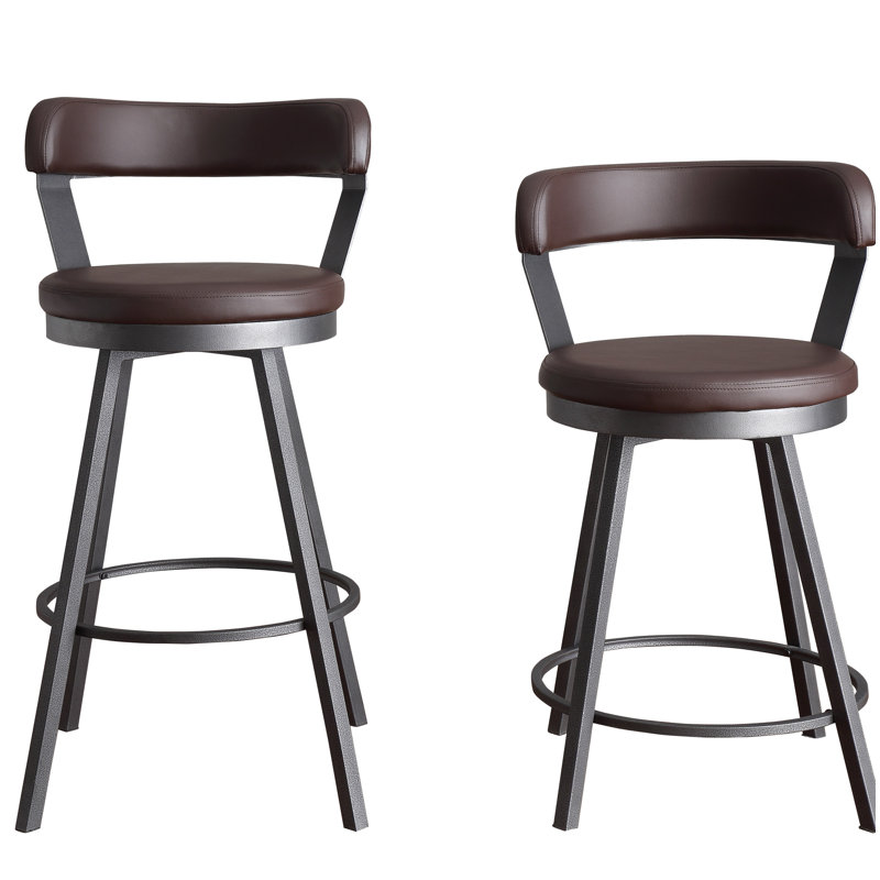 laub swivel bar stool set of 2